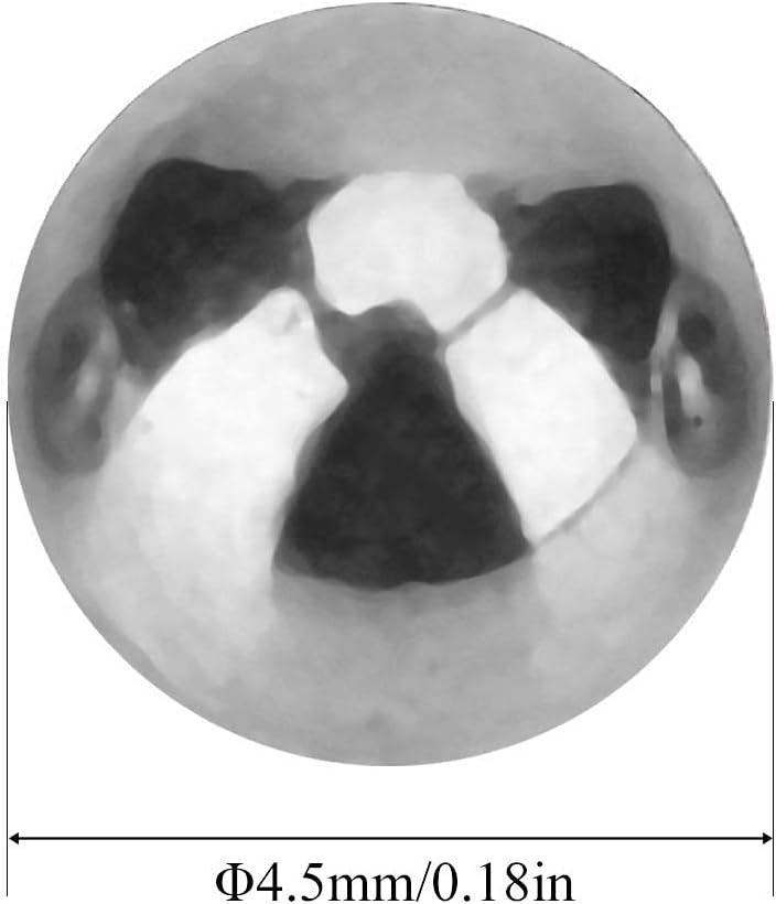 woobles Steel Bearing Balls, 600Pcs 4.5mm Precision Carbon Steel Slingshot Ammo Balls, for Bike Bicycle Bearing Ball Spares Hunting Target Catapult Adult Game - Image 4